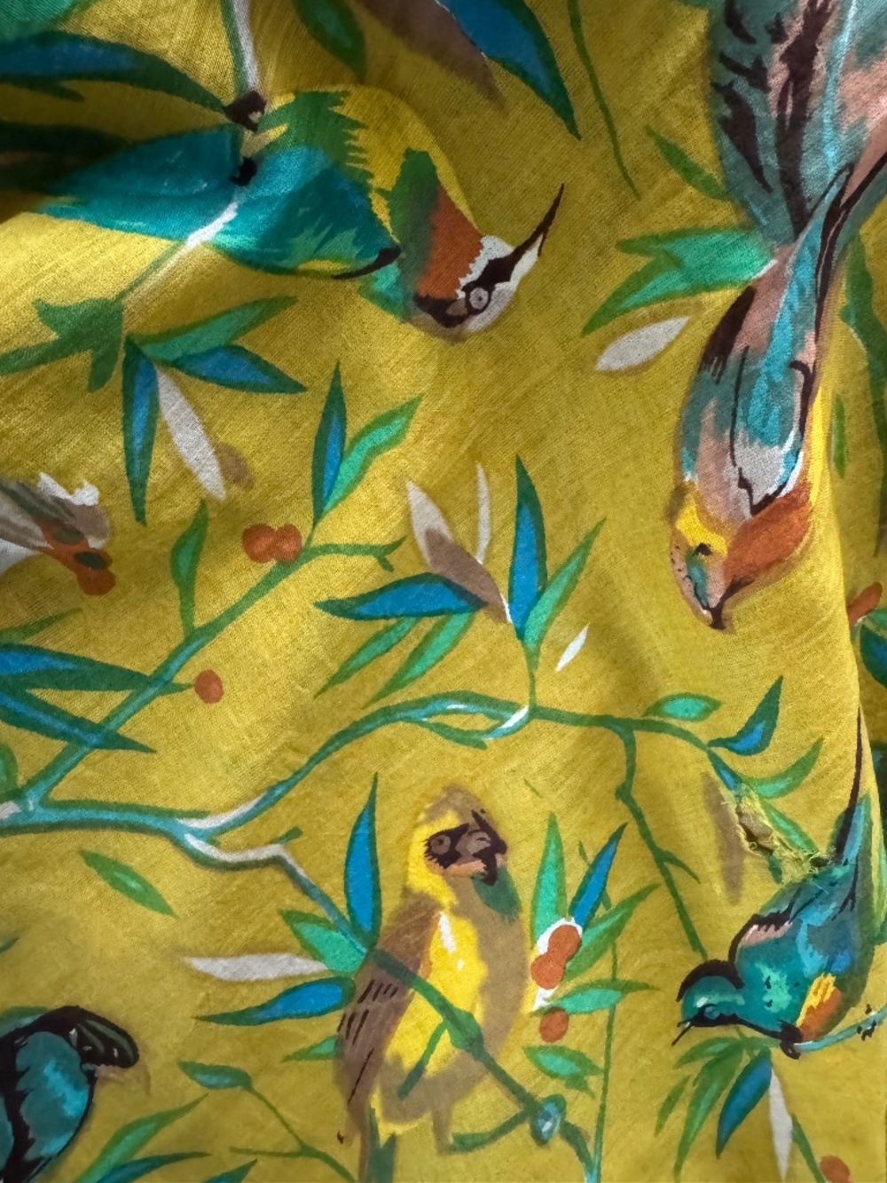 NWOT, DARLING COLORFUL BIRD SARONG FROM ST. BARTH’S FRENCH WEST INDIES